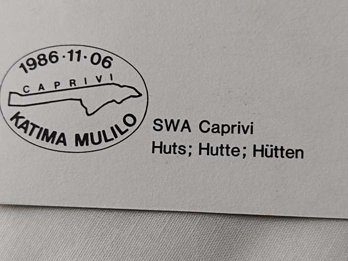 Postcards: SWA Caprivi Huts/Hutte