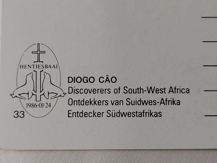 Postcard: Discoverer of South West Africa/Ontdekkers van Suid Wes Afrika