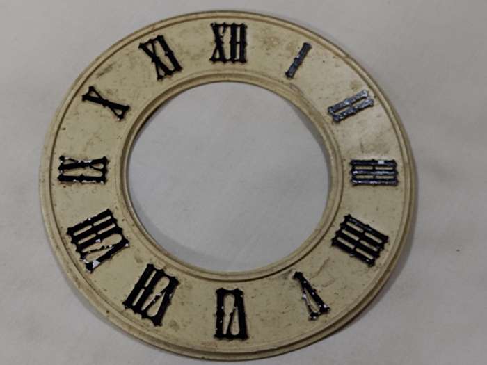 Plastic clock dial