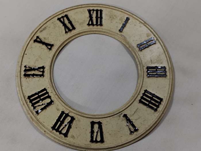 Plastic clock dial
