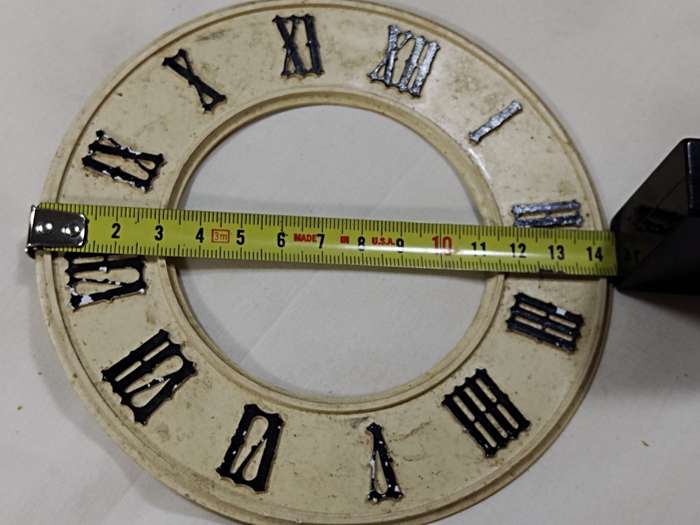 Plastic clock dial