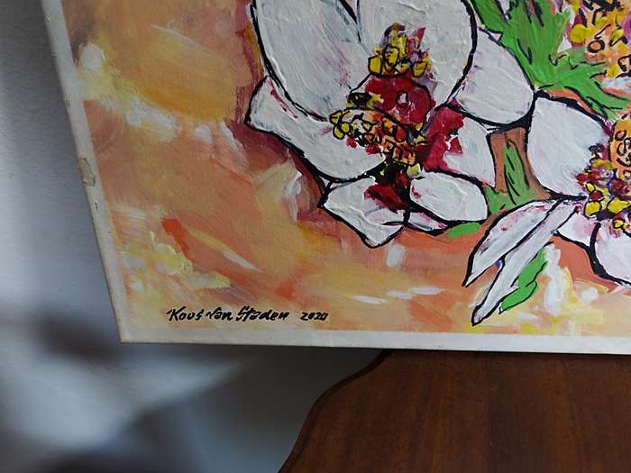 Painting on canvas by Koos van Staden
