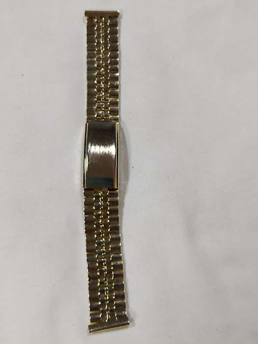 Men's Stainless steel watch strap: Gold tone