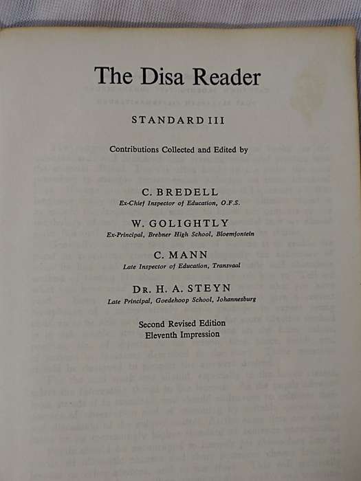 Book: Disa Readers. Standard III book