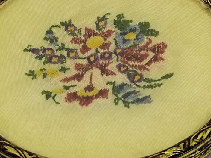 Petit Point dressing table holder