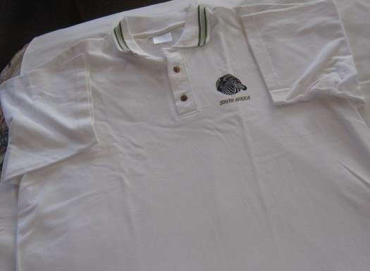 ***XL MENS SOUTH AFRICA PRINTED GOLF SHIRT***