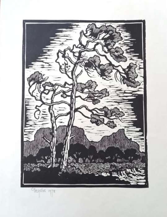 Greqoire Boonzaier six original Old Cape Linocuts Limited edition 156/300 Signed and dated in pencil