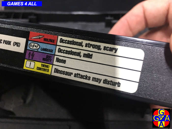 Jurassic Park VHS Video