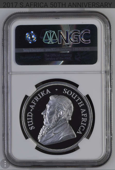 ###2017 Proof Silver Krugerand PF70 ### Finest known