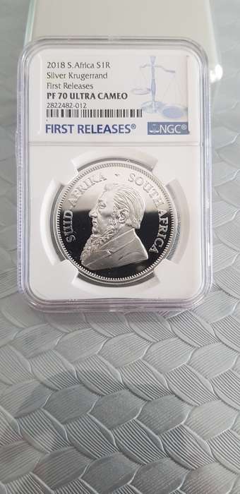 ###2018 Krugerrand PF70 Silver 1oz coin### First Releases