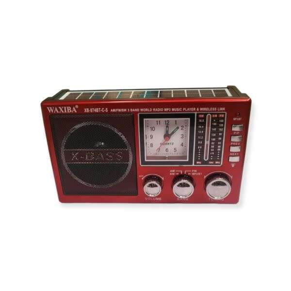Am/Fm/Sw Solar Powered Broadband Bluetooth Speaker Radio