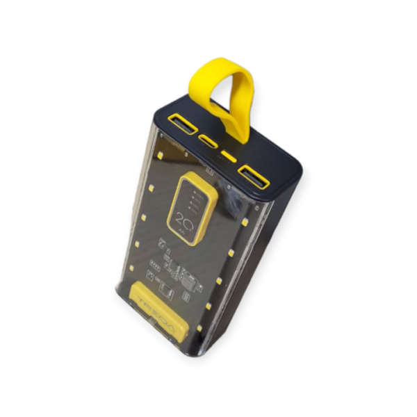 20000mah Power Bank Available In Black, White And Yellow