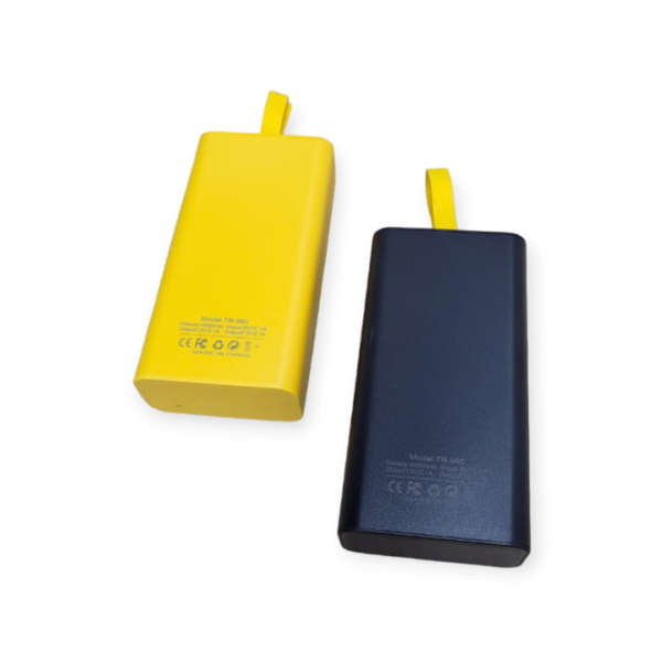 20000mah Power Bank Available In Black, White And Yellow