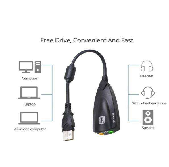 Sound Card 7.1 Usb 5Hv2 Sound Card