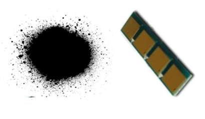 Toner powder and Chip to refill Samsung 409 Black Cartridge