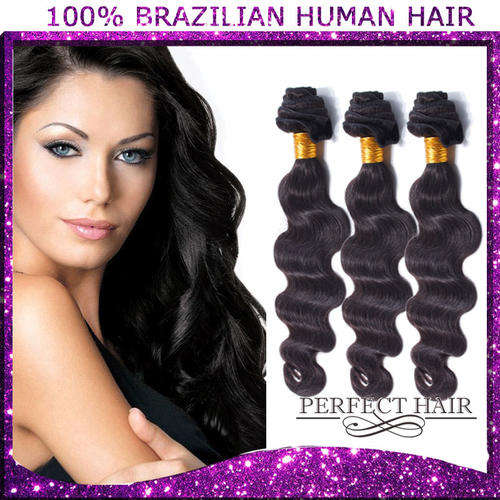 Unprocessed brazilian hair,body wave.300g,12"-30"