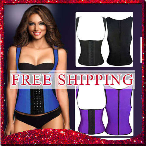 Top Sexy Waist Trainer Corset,  Latex Waist Trainers, FREE SHIPPING