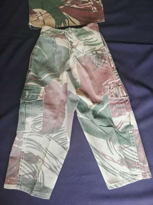 Rhodesian Army Kids camouflage uniform. No overseas postage.