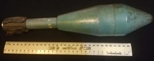 SADF Practice Energa rifle grenade. R1 rifle. Totally inert.