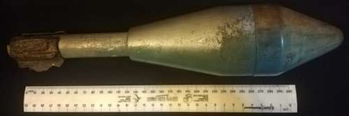 SADF Practice Energa rifle grenade. R1 rifle. Totally inert.