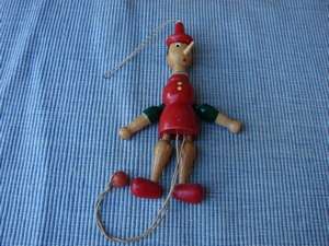 Vintage Gepetto Wooden Puppet