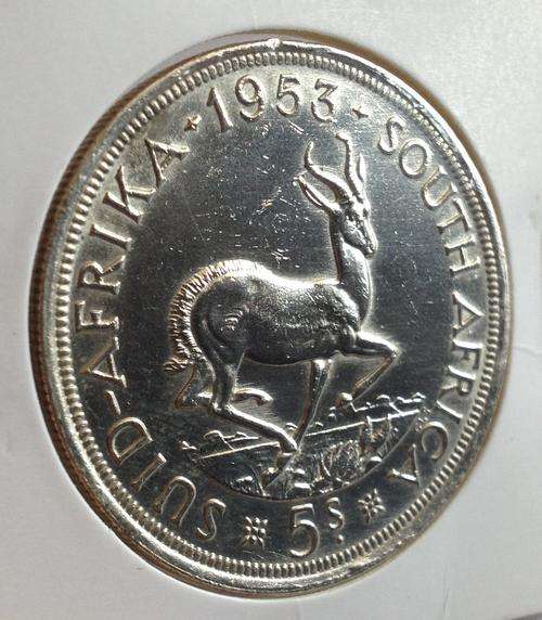 *** 1953 SA UNION 5 SHILLINGS PROOF!!! ***