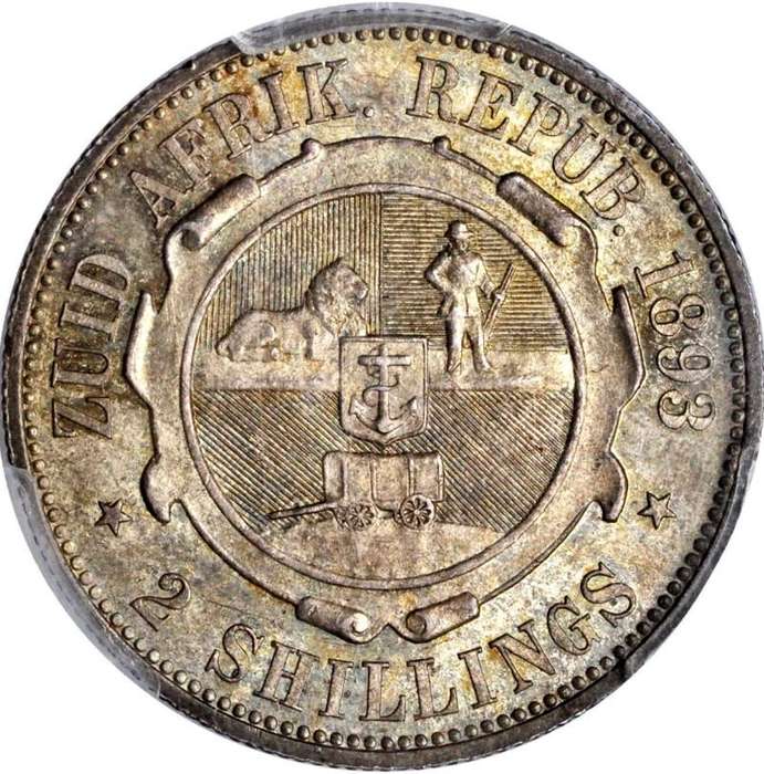 S. Africa: 1893 ZAR 2 Shillings (Florin) PCGS Certified MS64 (Finest Known)