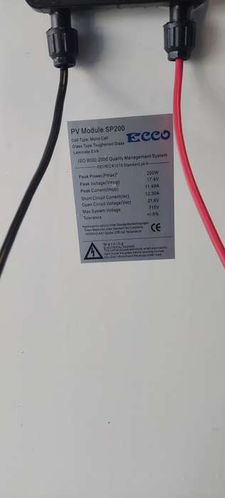 200W  MONOCYRSTALINE SOLAR PANEL