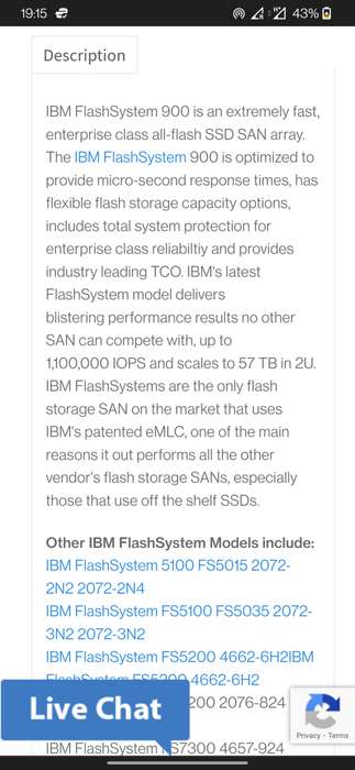 *On Special* IBM FlashSystem 900 FC SAN Array with 57TB eMLC SSD Enterprise Flash Storage