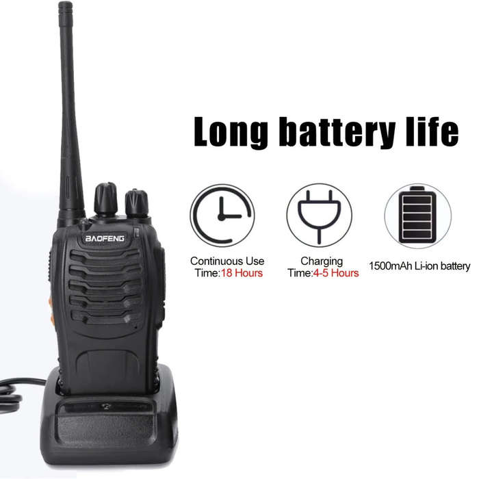 BaoFeng BF-888S Two Way Radio with Built-in LED Flashlight