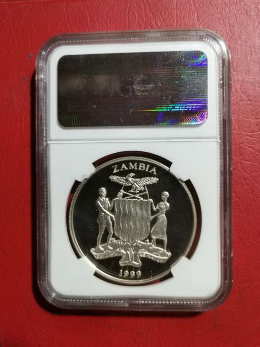 1997 MANDELA/PRINCESS DIANA ZAMBIA 5000K 1 0Z SILVER MEDALLION.  PF69UC. HENS TEETH!!!