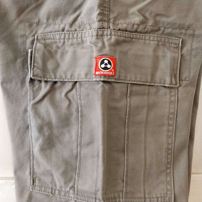 IMPORTED MOLECULE MID-RISE CARGO/UTILITY PANTS - GREY