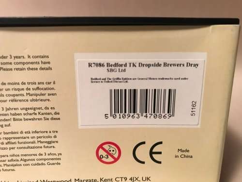 Hornby R7086 Bedford TK Dropside Brewers Dray