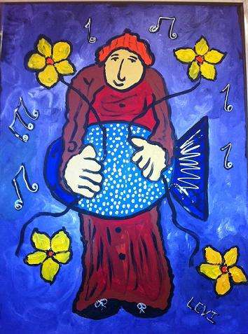 Levi the artist-last week spec!!Stunning piece of modern art- almost like Claerhout - Vrolich!!!