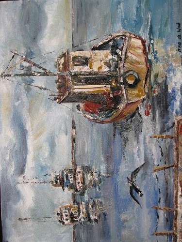 "Harbour Boats" SPECIAL! 400 x 300mm by IRMA DE WAAL