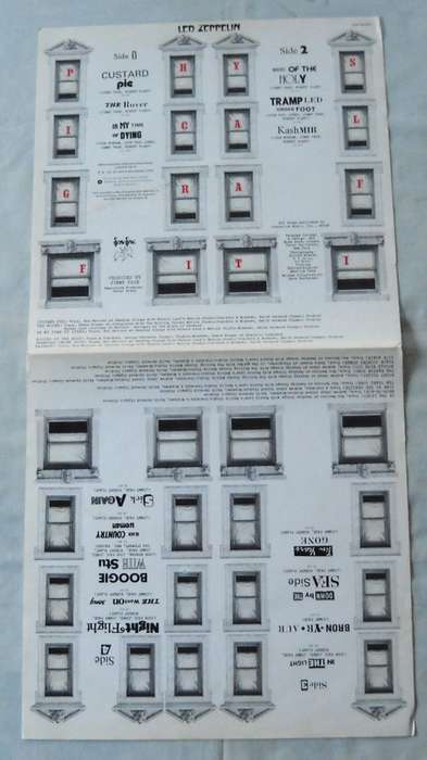 LED ZEPPELIN - PHYSICAL GRAFFITI - DBL LP - EUROPE - EXC / EXC / EXC -WITH ALL INNER SLEEVES & SHEET
