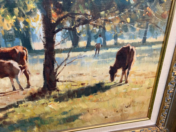 Dino Paravano - Majestic Cattle Scene
