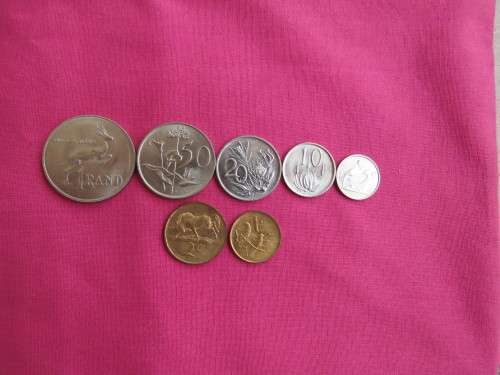 Set of 7 SA coins from 1988 in UNC condition.