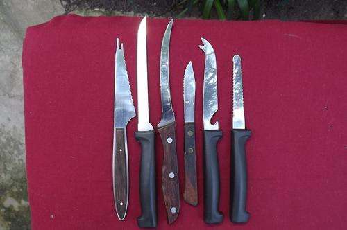 Lot of 6 Different Knives for Paring, Peeling etc. - good condition