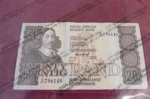 S.A.Republic R20 banknote with fractional numbering system 1978-1981.Signed de Jongh.Very good cond