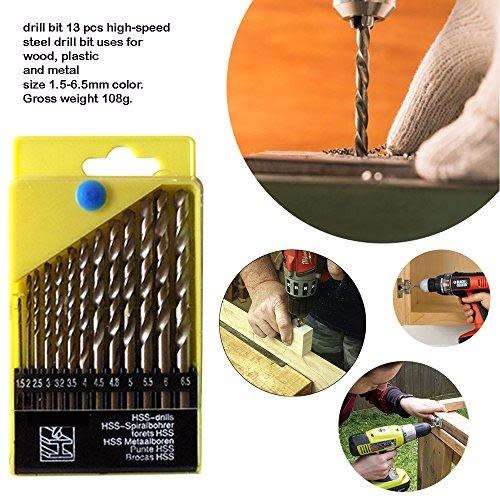 13 Piece HSS Drill Bit Set - 3 ON AUCTION