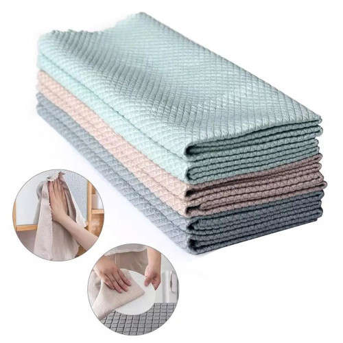 3 Pack Microfibre Cloths + Bag - 3 ON AUCTION