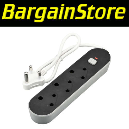 3 Way Black Multiplug with Switch