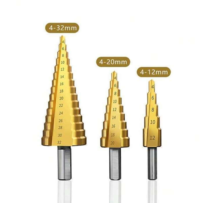 3pc HSS Step Bit Drill Set