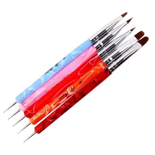 The Nail Art - 5pcs Gel + Dotting Brush