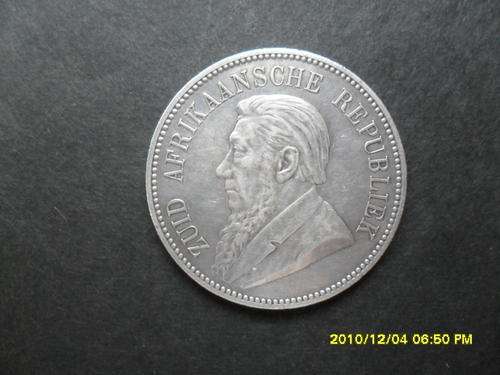 1892  5 shilling Kruger coin EF