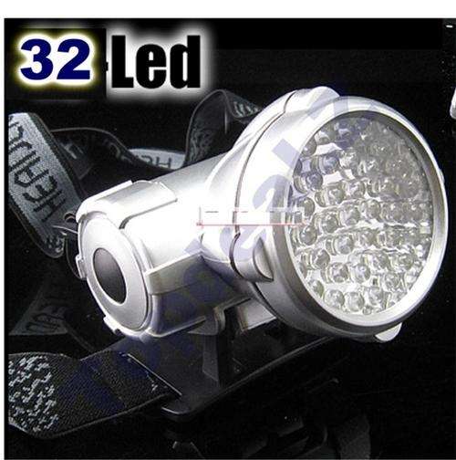 32 LED HeadLamp Head Light Torch Lamp Flashlight 4-MODE -Camping