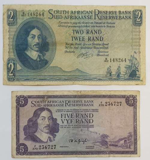 OLD S A BANKNOTES PER PICS
