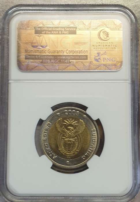 NGC Graded MS 63 Mandela 90th Birthday Coin PLUS The Madiba Legacy Series Comic No.4 as new conditon