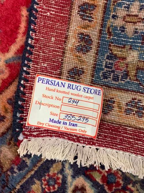 Old Persian Carpet Hand Knotted Size: 3.85 X 2.94 Meter No: 294